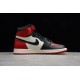 Jordan 1 Retro High Bred Toe 555088-610 Basketball Shoes