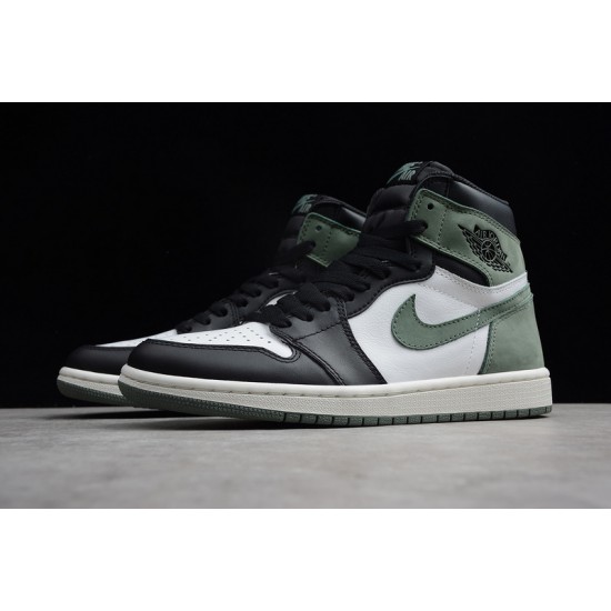 Jordan 1 Retro High Clay Green 555088-135 Basketball Shoes