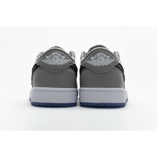 Men DR Air Jordan 1 Low Wolf Grey