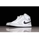 Jordan 1 Retro Mid Grey Fog BQ6472-015 Basketball Shoes