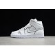 Jordan 1 Retro Mid Iridescent TrimCK6587-100 Basketball Shoes