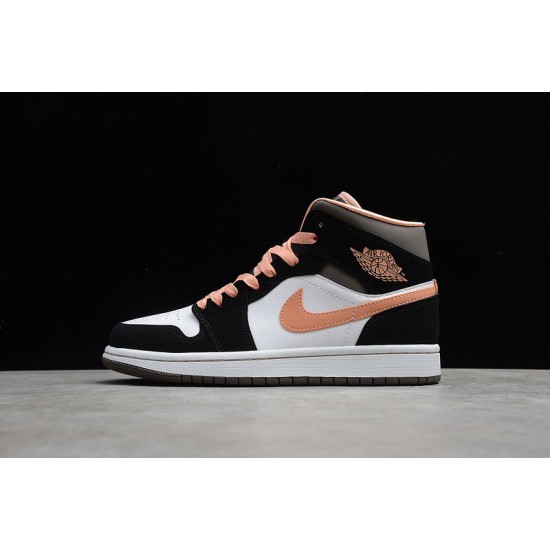 Jordan 1 Retro Mid Peach Mocha DH0210-100 Basketball Shoes