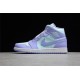 Jordan 1 Retro Mid Purple Pulse 554724-500 Basketball Shoes