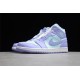 Jordan 1 Retro Mid Purple Pulse 554724-500 Basketball Shoes