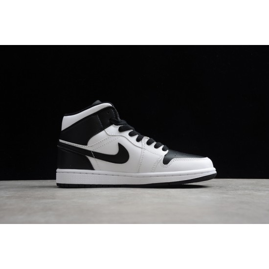 Jordan 1 Retro Mid Reverse Black Toe BQ6472-101 Basketball Shoes