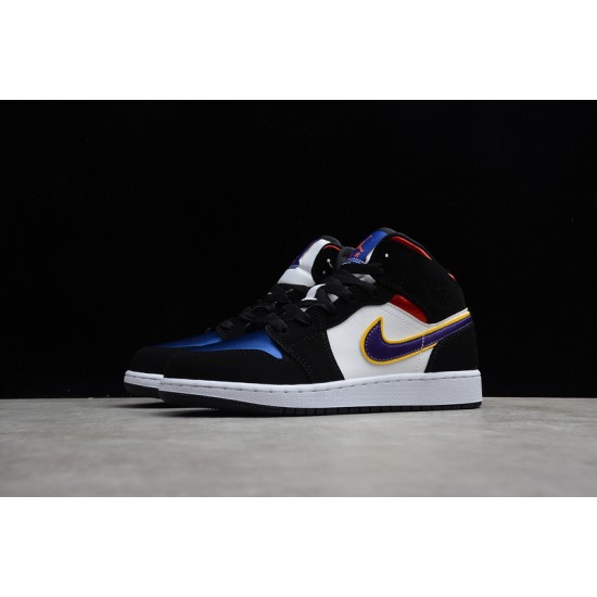 Jordan 1 Retro Mid Rivals BQ6931-005 Basketball Shoes