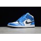 Jordan 1 Retro Mid Signal Blue DD6834-402 Basketball Shoes