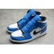 Jordan 1 Retro Mid Signal Blue DD6834-402 Basketball Shoes