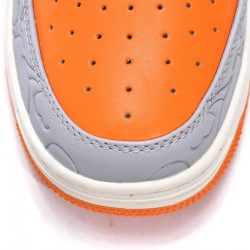 A Bathing Ape Low Grey Orange Women Men Shoes