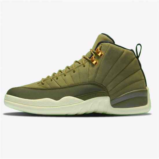 Air Jordan 12 Retro Chris Paul Class of 2003 Mens AJ12 130690 301 Olive CanvasSailBlack Metall