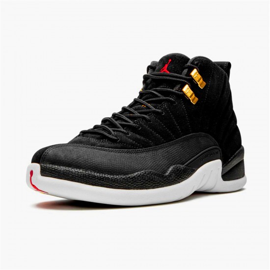 Air Jordan 12 Retro Reverse Taxi Mens AJ12 130690 017 BlackGold White