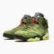 AirTravis Scott x Air Jordan 6 Retro Olive CN1084 200 Medium OliveBlack SailUniver AJ6 Black