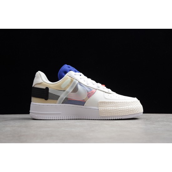 Nike Air Force 1 Low Drop Type Summit White --CI0054-100 Casual Shoes Unisex