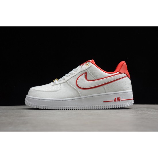 Nike Air Force 1 Low Red --898889-101 Casual Shoes Unisex