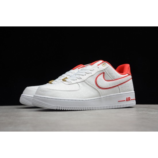 Nike Air Force 1 Low Red --898889-101 Casual Shoes Unisex