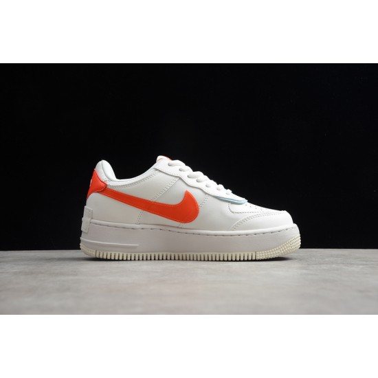 Nike Air Force 1 Low Shadow SE Team Orange Blue --CQ9503-100 Casual Shoes Women