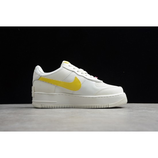 Nike Air Force 1 Low Shadow Sail Opti Yellow --CZ0375-100 Casual Shoes Women