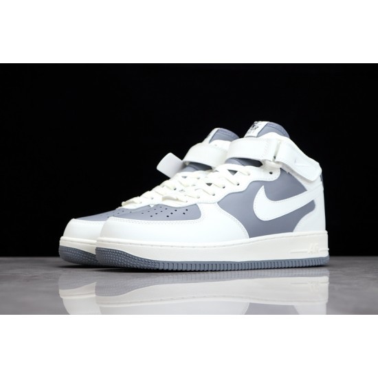 Nike Air Force 1 Mid 07 White Gray --LZ6819-609 Casual Shoes Unisex