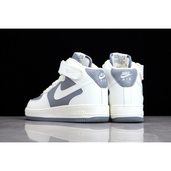 Nike Air Force 1 Mid 07 White Gray --LZ6819-609 Casual Shoes Unisex