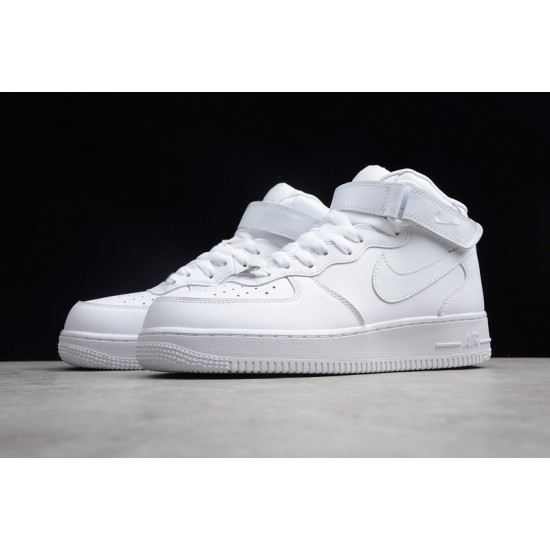 Nike Air Force 1 Mid All white --315123-111 Casual Shoes Unisex