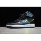 Nike Air Force 1 Mid Black Blue --DC0831-101 Casual Shoes Unisex