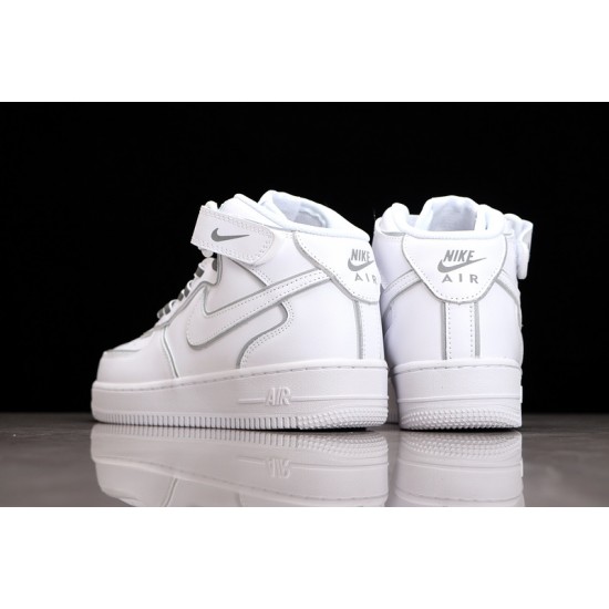 Nike Air Force 1 Mid Black White --369733-809 Casual Shoes Unisex