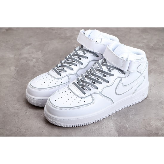 Nike Air Force 1 Mid Black White --369733-809 Casual Shoes Unisex