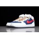 Nike Air Force 1 Mid Blue Red White --512745-068 Casual Shoes Unisex