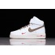 Nike Air Force 1 Mid Brown White --808788-995 Casual Shoes Unisex