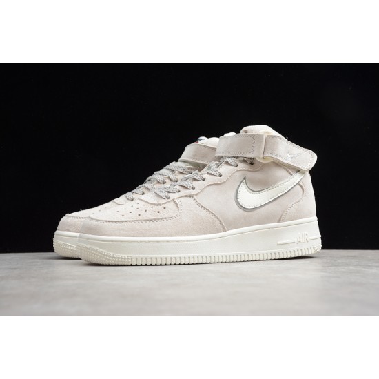 Nike Air Force 1 Mid Gray White --315121-048 Casual Shoes Unisex