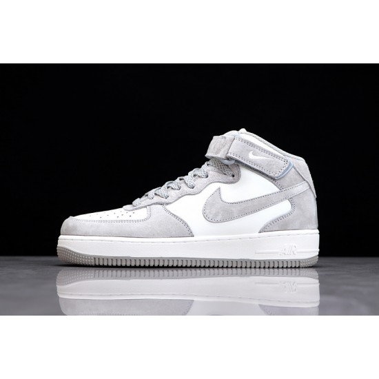 Nike Air Force 1 Mid Gray White --CQ3866-015 Casual Shoes Unisex