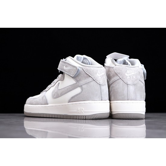 Nike Air Force 1 Mid Gray White --CQ3866-015 Casual Shoes Unisex