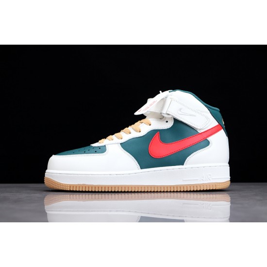 Nike Air Force 1 Mid Green Red --AQ3778-992 Casual Shoes Unisex