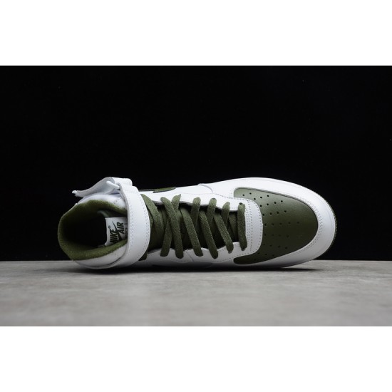 Nike Air Force 1 Mid Green White --554724-088 Casual Shoes Unisex