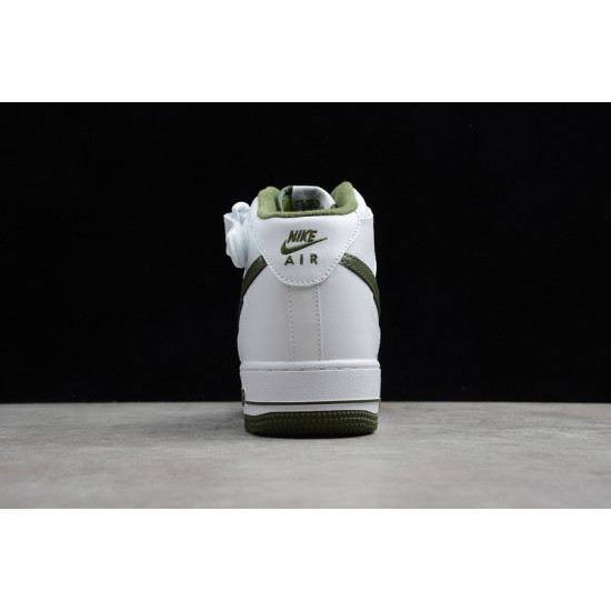 Nike Air Force 1 Mid Green White --554724-088 Casual Shoes Unisex