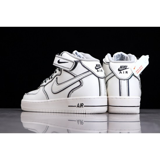 Nike Air Force 1 Mid Grey White --AQ2898-008 Casual Shoes Unisex