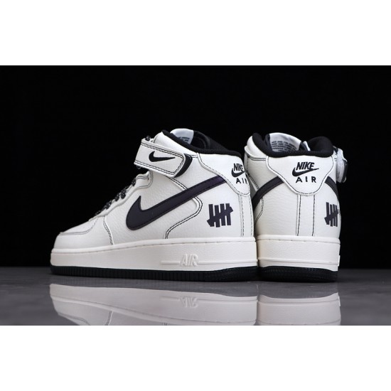 Nike Air Force 1 Mid Undefeated X Black White --CJ6690-100 Casual Shoes Unisex