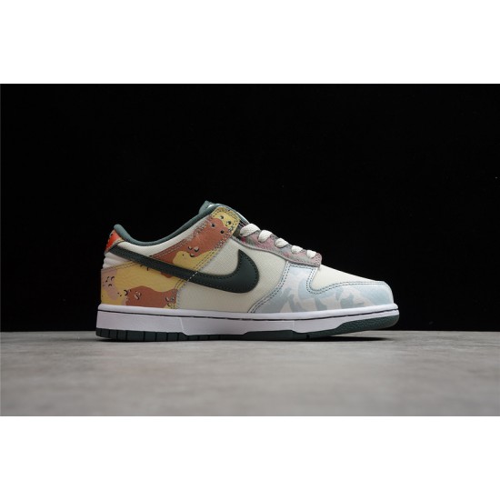 Nike SB Dunk Low Sail Multi-Camo White --DH0957-100 Casual Shoes Unisex