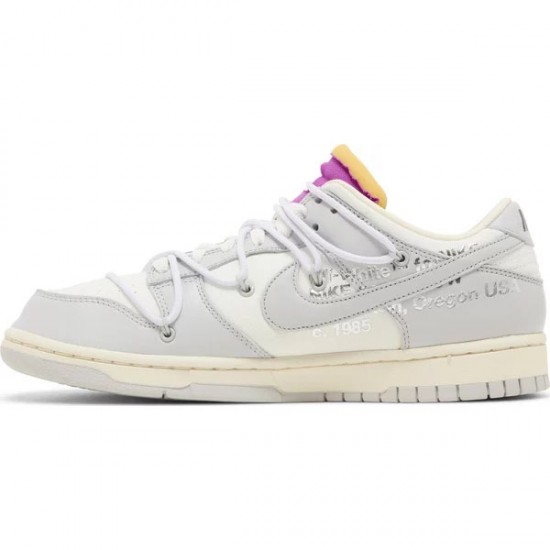 Off-White x Dunk Low Lot 03 Of 50 DM1602 118 Leather Shoes