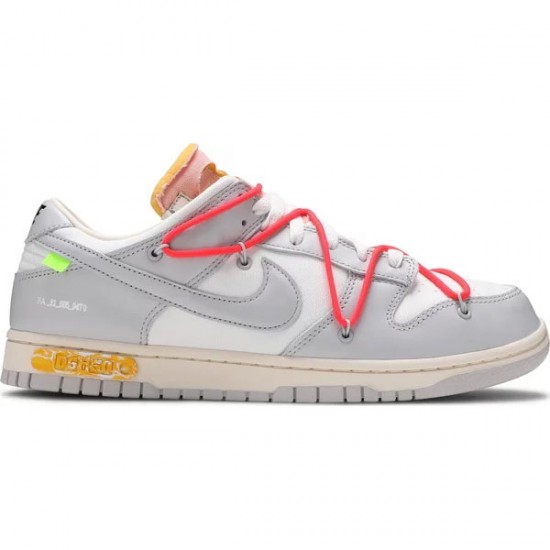 Off-White x Dunk Low Lot 06 Of 50 DM1602 110 Leather Shoes