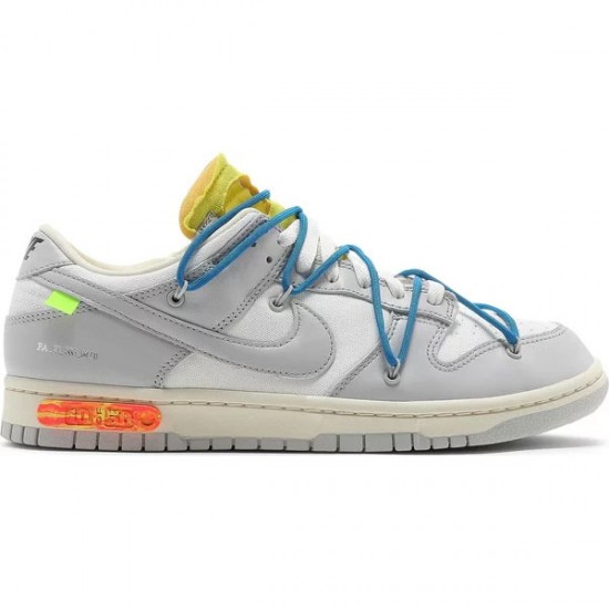 Off-White x Dunk Low Lot 10 Of 50 DM1602 112 Leather Shoes