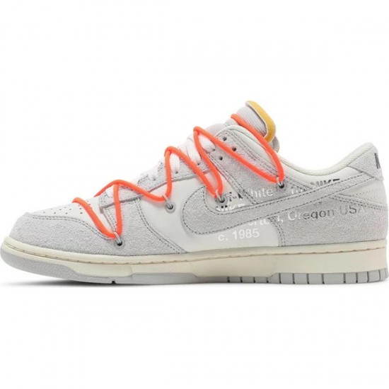 Off-White x Dunk Low Lot 11 Of 50 DJ0950 108 Suede Shoes