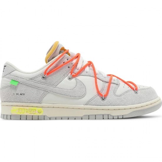 Off-White x Dunk Low Lot 11 Of 50 DJ0950 108 Suede Shoes