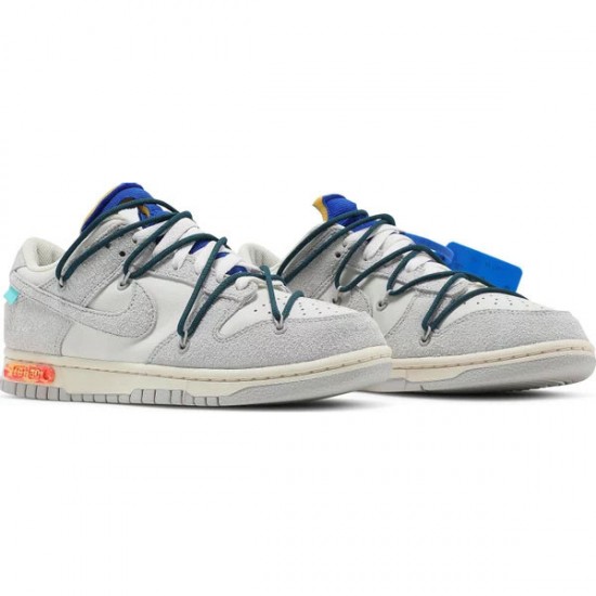 Off-White x Dunk Low Lot 16 Of 50 DJ0950 111 Suede Shoes