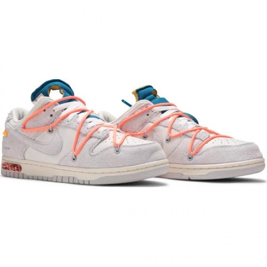 Off-White x Dunk Low Lot 19 Of 50 DJ0950 119 Suede Shoes