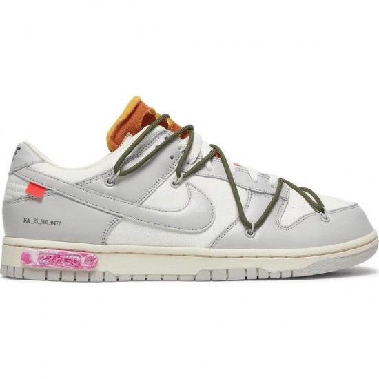 Off-White x Dunk Low Lot 22 Of 50 DM1602 124 Leather Shoes