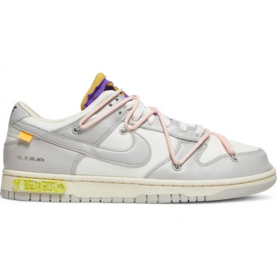 Off-White x Dunk Low Lot 24 Of 50 DM1602 119 Leather Shoes