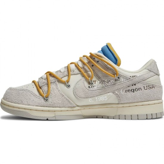 Off-White x Dunk Low Lot 34 Of 50 DJ0950 102 Suede Shoes