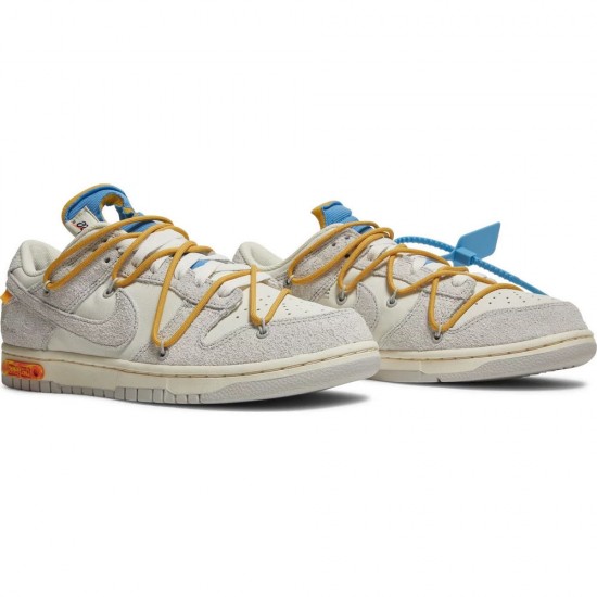 Off-White x Dunk Low Lot 34 Of 50 DJ0950 102 Suede Shoes