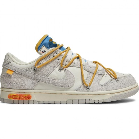 Off-White x Dunk Low Lot 34 Of 50 DJ0950 102 Suede Shoes